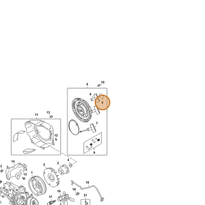 STIHL part 4792-967-1500 — IPL diagram snippet (6x zoom, amber highlight)