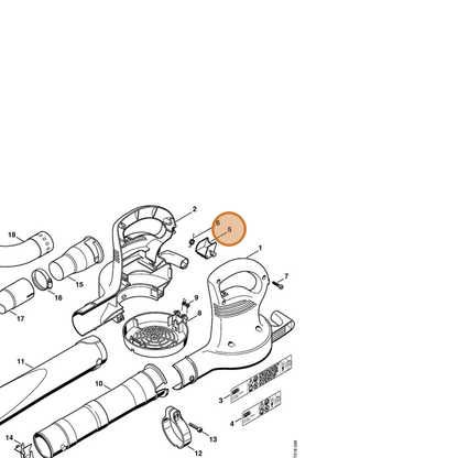 STIHL part 4807-791-6600 — IPL diagram snippet (6x zoom, amber highlight)