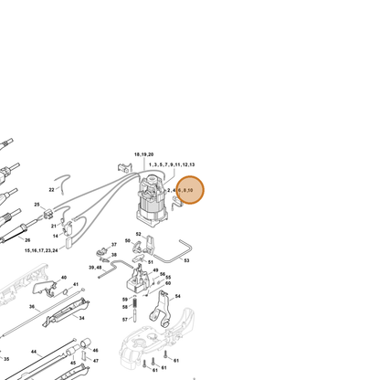 STIHL part 4812-600-2700 — IPL diagram snippet (6x zoom, amber highlight)
