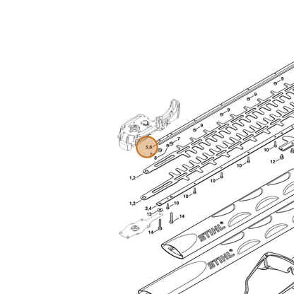 STIHL part 4812-713-6701 — IPL diagram snippet (6x zoom, amber highlight)