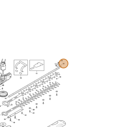 STIHL part 4818-792-9000 — IPL diagram snippet (6x zoom, amber highlight)