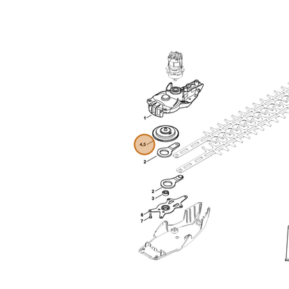 STIHL part 4851-640-1604 — IPL diagram snippet (6x zoom, amber highlight)