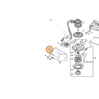STIHL part 4852-602-1202 — IPL diagram snippet (6x zoom, amber highlight)