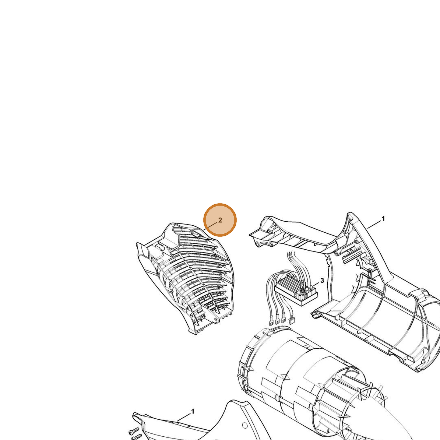 STIHL part 4853-706-8000 — IPL diagram snippet (6x zoom, amber highlight)