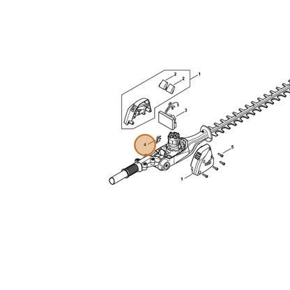 STIHL part 4859-430-0500 — IPL diagram snippet (6x zoom, amber highlight)