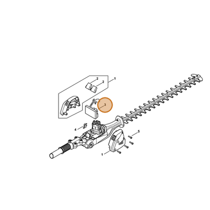 STIHL part 4859-430-1400 — IPL diagram snippet (6x zoom, amber highlight)