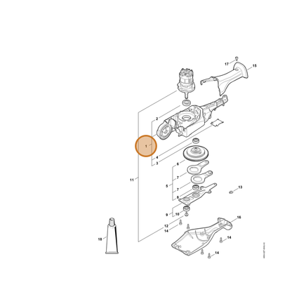 STIHL part 4859-640-0515 — IPL diagram snippet (6x zoom, amber highlight)
