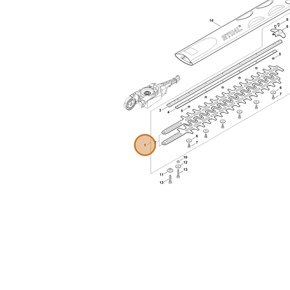 STIHL part 4859-710-5900 — IPL diagram snippet (6x zoom, amber highlight)
