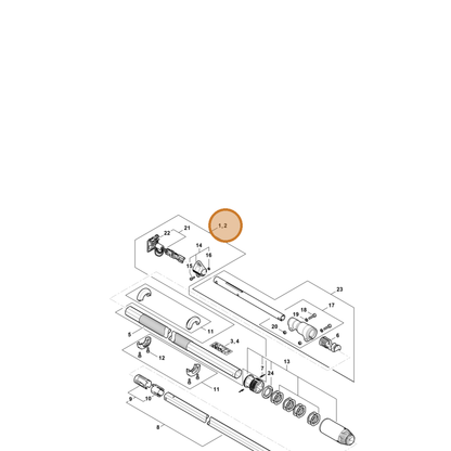STIHL part 4859-710-7116 — IPL diagram snippet (6x zoom, amber highlight)