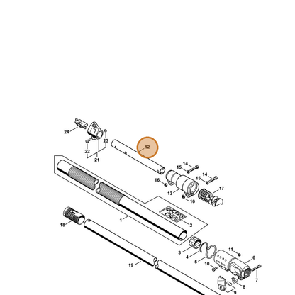 STIHL part 4859-711-0201 — IPL diagram snippet (6x zoom, amber highlight)