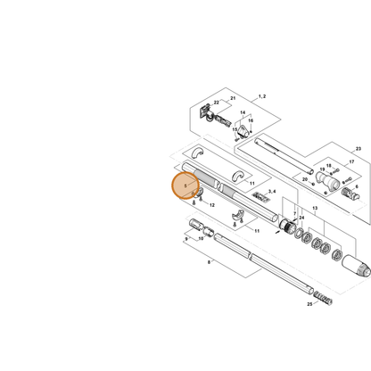 STIHL part 4859-791-2000 — IPL diagram snippet (6x zoom, amber highlight)