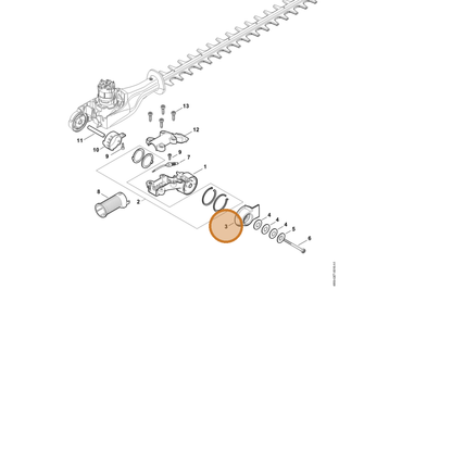 STIHL part 4859-793-4600 — IPL diagram snippet (6x zoom, amber highlight)