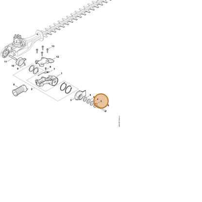 STIHL part 4859-793-9100 — IPL diagram snippet (6x zoom, amber highlight)