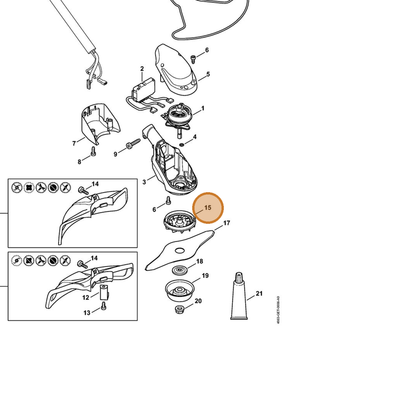 STIHL part 4863-600-3200 — IPL diagram snippet (6x zoom, amber highlight)