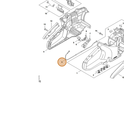 STIHL part 4864-440-1900 — IPL diagram snippet (6x zoom, amber highlight)