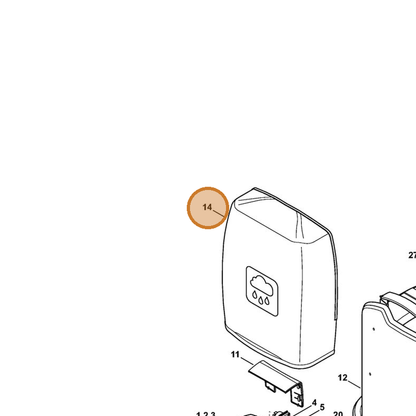 STIHL part 4865-717-3700 — IPL diagram snippet (6x zoom, amber highlight)
