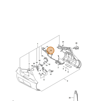 STIHL part 4866-400-3401 — IPL diagram snippet (6x zoom, amber highlight)