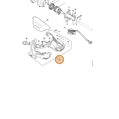 STIHL part 4867-600-0802 — IPL diagram snippet (6x zoom, amber highlight)