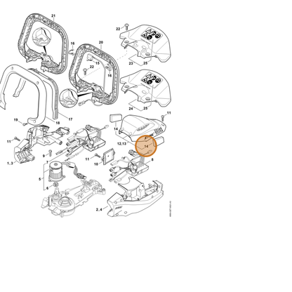 STIHL part 4869-084-2600 — IPL diagram snippet (6x zoom, amber highlight)