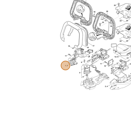 STIHL part 4869-602-1202 — IPL diagram snippet (6x zoom, amber highlight)