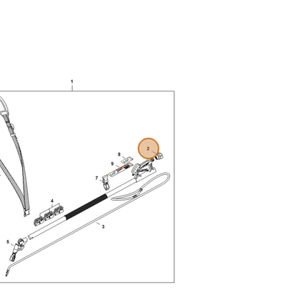 STIHL part 4910-500-4802 — IPL diagram snippet (6x zoom, amber highlight)