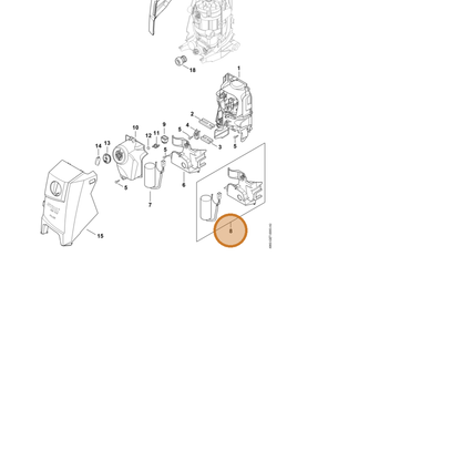 STIHL part 4950-600-1903 — IPL diagram snippet (6x zoom, amber highlight)