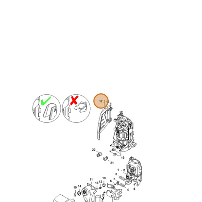 STIHL part 4950-700-8900 — IPL diagram snippet (6x zoom, amber highlight)