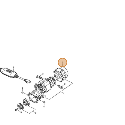 STIHL part 4951-602-2202 — IPL diagram snippet (6x zoom, amber highlight)