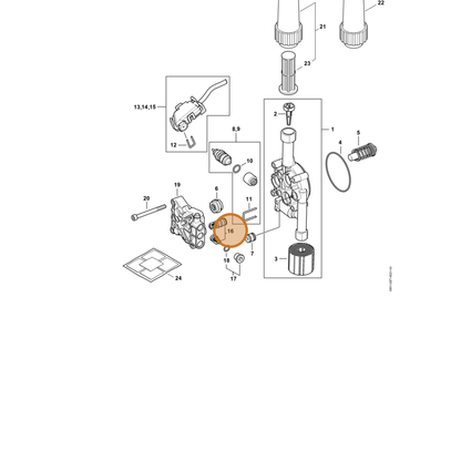 STIHL part 4951-700-6200 — IPL diagram snippet (6x zoom, amber highlight)