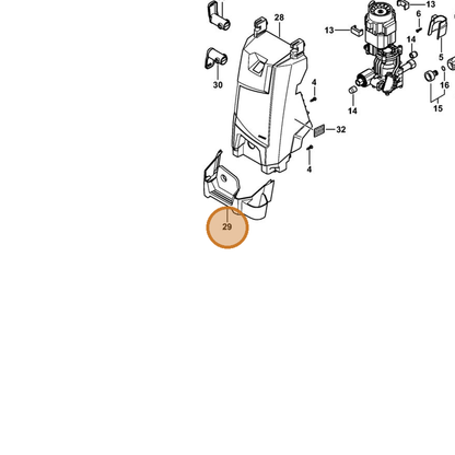 STIHL part 4951-798-1700 — IPL diagram snippet (6x zoom, amber highlight)