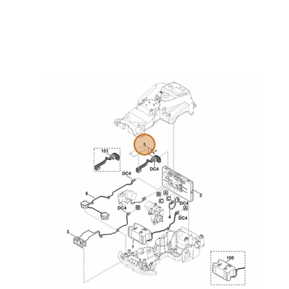 STIHL part 6301-007-1800 — IPL diagram snippet (6x zoom, amber highlight)