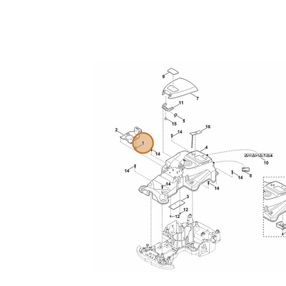 STIHL part 6301-405-0700 — IPL diagram snippet (6x zoom, amber highlight)