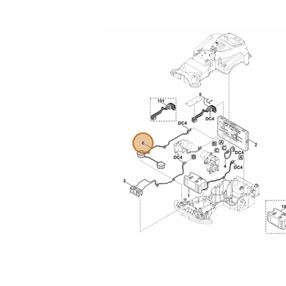 STIHL part 6301-440-3010 — IPL diagram snippet (6x zoom, amber highlight)