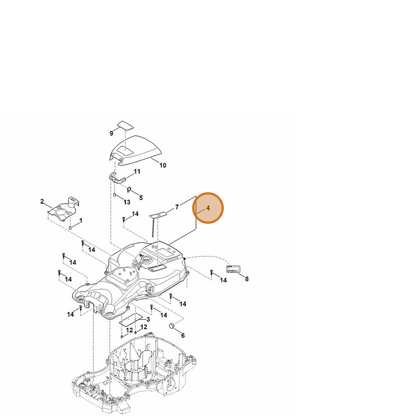 STIHL part 6301-700-8551 — IPL diagram snippet (6x zoom, amber highlight)