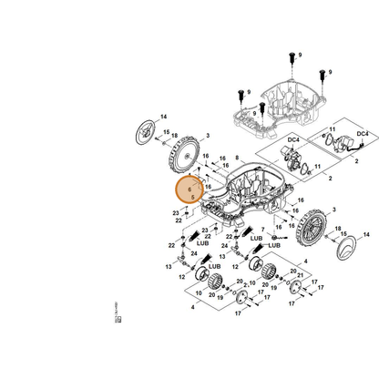 STIHL part 6301-701-9901 — IPL diagram snippet (6x zoom, amber highlight)