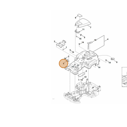 STIHL part 6301-703-6905 — IPL diagram snippet (6x zoom, amber highlight)