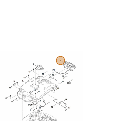 STIHL part 6309-400-2105 — IPL diagram snippet (6x zoom, amber highlight)