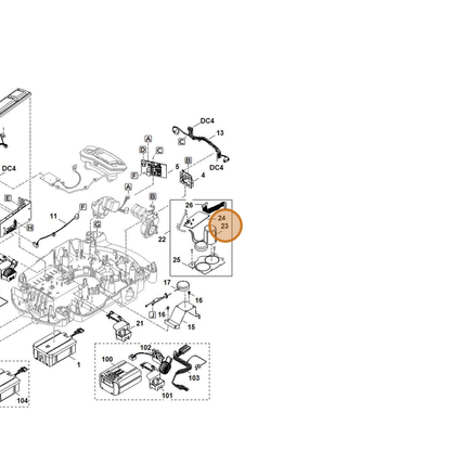 STIHL part 6309-400-8402 — IPL diagram snippet (6x zoom, amber highlight)