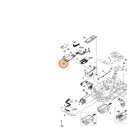 STIHL part 6309-403-2310 — IPL diagram snippet (6x zoom, amber highlight)