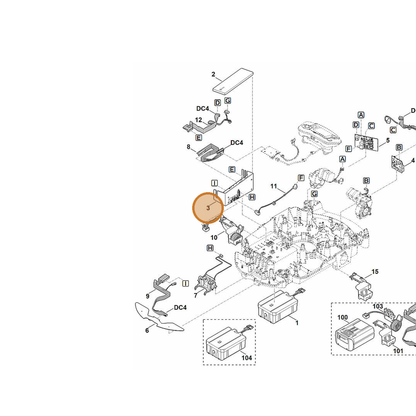 STIHL part 6309-430-1426 — IPL diagram snippet (6x zoom, amber highlight)