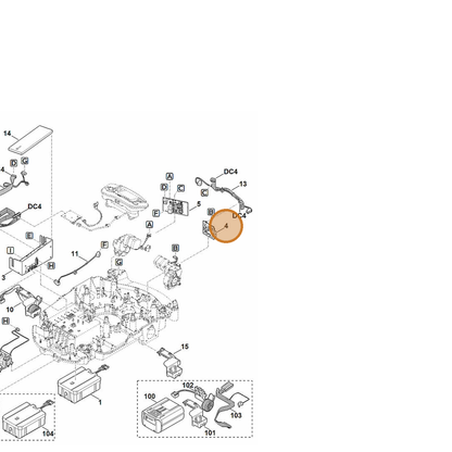 STIHL part 6309-430-5267 — IPL diagram snippet (6x zoom, amber highlight)