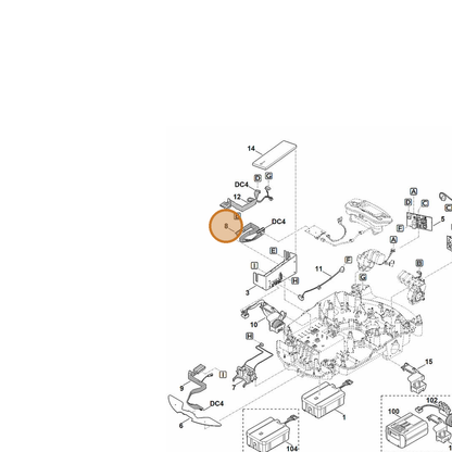 STIHL part 6309-440-0300 — IPL diagram snippet (6x zoom, amber highlight)