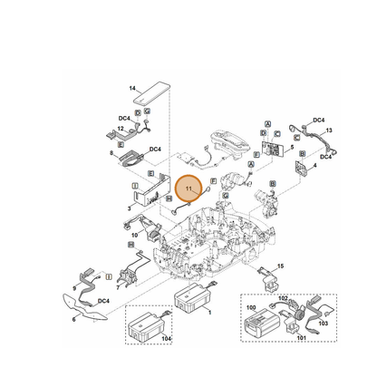STIHL part 6309-440-0330 — IPL diagram snippet (6x zoom, amber highlight)