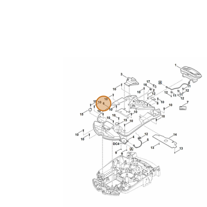 STIHL part 6309-700-8503 — IPL diagram snippet (6x zoom, amber highlight)