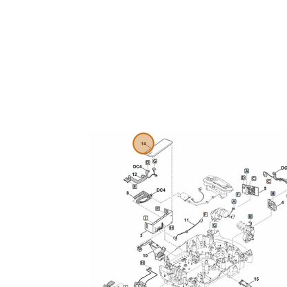 STIHL part 6309-701-3600 — IPL diagram snippet (6x zoom, amber highlight)