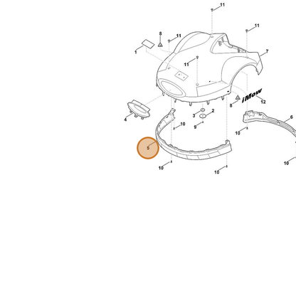 STIHL part 6309-706-7306 — IPL diagram snippet (6x zoom, amber highlight)