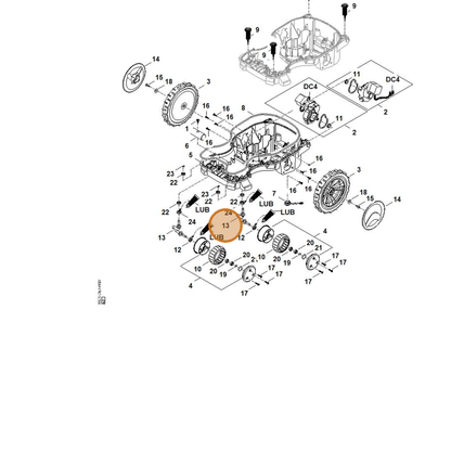 STIHL part 6309-710-6600 — IPL diagram snippet (6x zoom, amber highlight)