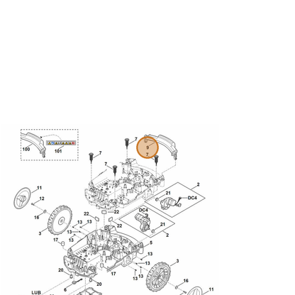 STIHL part 6309-791-1500 — IPL diagram snippet (6x zoom, amber highlight)