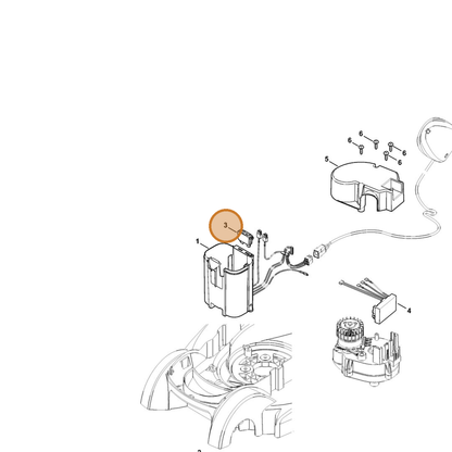 STIHL part 6320-430-3800 — IPL diagram snippet (6x zoom, amber highlight)