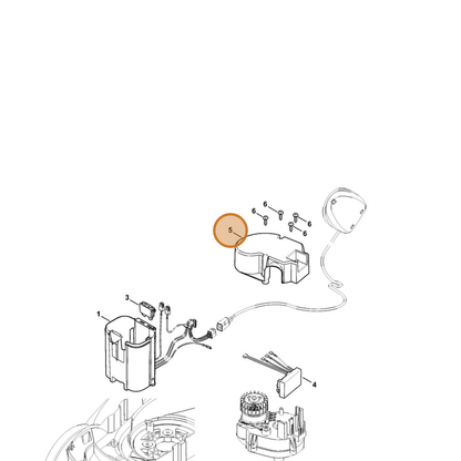 STIHL part 6320-606-0100 — IPL diagram snippet (6x zoom, amber highlight)